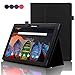 ACdream Lenovo Tab 2 A10 & Lenovo Tab3 10 Business Case, Folio Leather Cover Case for Lenovo Tab2 A10-70 / Tab2 A10-30 / TAB-X103F Tab 10 / Tab3 10 Business Tablet, Black