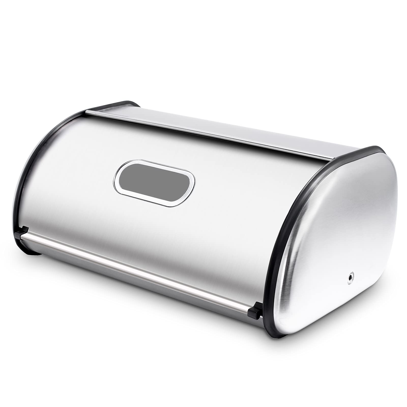 Photo 1 of Stainless Steel Bread Box for Kitchen Countertop, Extra Thick Sturdy Bread Storage Container Large Bread Keeper Roll Up Style? Capacity Bread Keeper, 17 x 11 x 7.5 Inches