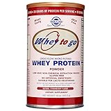Solgar Whey To Go Protein Powder Natural Strawberry Flavor, 16 Ounce
