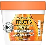 Garnier Fructis Damage Repairing 1 Minute Hair Mask, Papaya, 3.4 fl. oz. (Pack of 2)