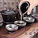 Yan Hou Tang - Earth JianZhan Tenmoku Tea Wine Cup Bowl Porcelain Ceramic Cappuccinos 5 Elements Chinese FengShui Crafts Designer Collection Ceremony Ancient Oil Spot Style Handwork Handcrafted