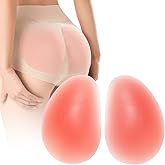 N.thr 1 Pair Silicone Butt Lift Pads,Women Fake Buttocks Enhancers Inserts Removable Padding for Padded