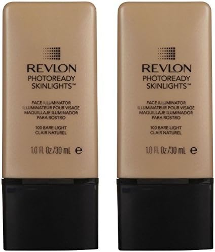 (TWO PACK) Revlon Photoready Skinlights Face Illuminator, 100 Bare Light, 1.0 fl. oz. by Revlon Photoready Skinlights Face Illuminator