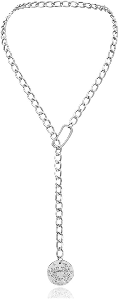 Amazon Com Cancer Zodiac Sign Necklace Layered Jewelry Chain Gold Plated Beautiful Design Great Gift Idea Horoscope Design Astrology Jewelry Silver Clothing