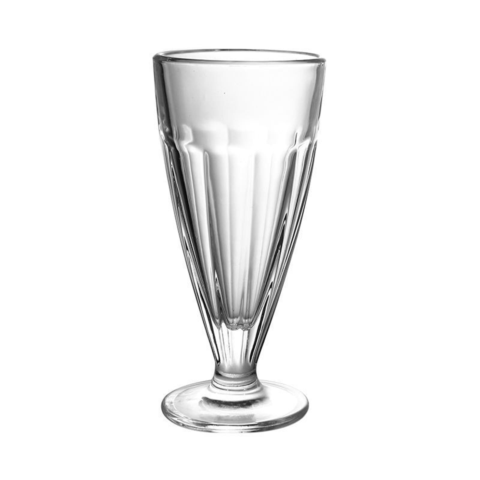 soulnioi Milkshake Glasses Sundae Glasse Ice Cream Glass Bowls Dessert Glasses Footed Cups for Fruit Pudding Party (340ml)