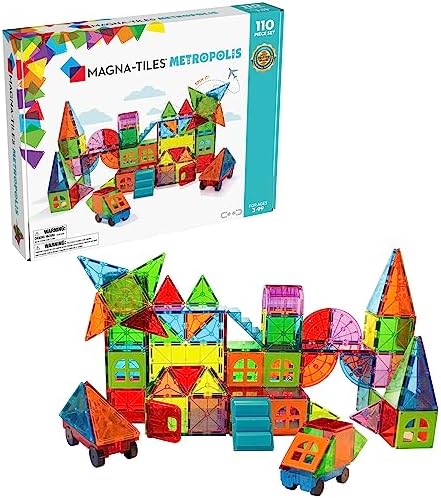 Playtive Glow In The Dark Magnetic Building Set 56 Pieces Age 3+ | UK