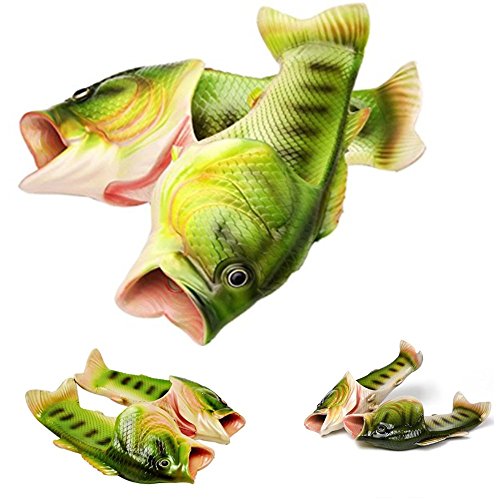 bass fish slippers