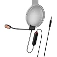 Uberwith Boom Microphone Cable Noise-Cancelling Replacement Compatible with Bose QC35 & QC35 II & QC45 Headphones with Mute Switch for PC, Laptop, PS 4/5, Xbox One Controller