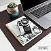 ZBRANDS // Brown Leather Smooth Desk Mat Pad Blotter Protector, Extended Non-Slip Rectangular, Laptop Keyboard Mouse Pad (24
