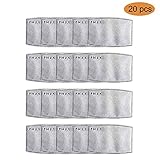 20Pcs PM2.5 Filter for Adult Mask Filters Activated Carbon Insert Protective Mouth Mask Filter