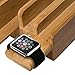 FOXWILL 5 Port Charging Station Natural Bamboo Organizer Charging Stand With Apple Watch Charger /Stand For Smart phones ,Tablets ,Camera ,And Other Electronic Devices,Sales Promotion