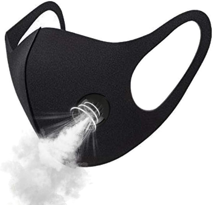 Jeash Multi Unisex Layer Anti Smoke Dust Air Purifying PM2.5 Face 𝐌𝐀𝐒𝐊 Carbon Filter 𝐌𝐀𝐒𝐊 With Breathable Valves (3pc)