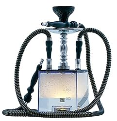 2 Hose Hookah Set,Portable Micro Modern Cube