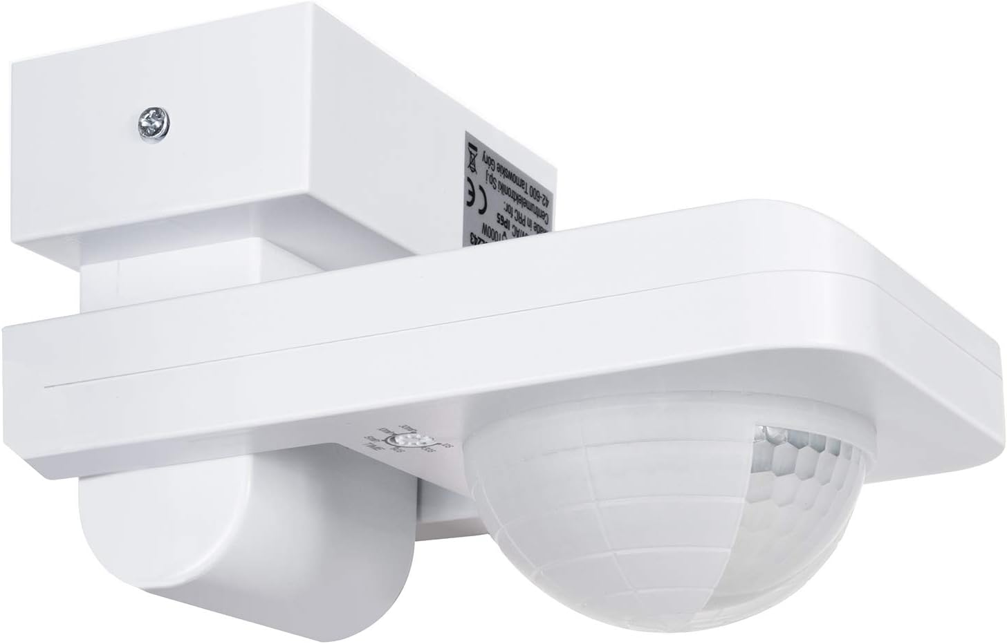 Maclean MCE 243 Infrared Motion Sensor With Twilight Sensor 360 ° Detection Range Up To 20m Sensor IP65 Max 2000W (1, White) - Image 4