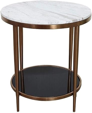 Amazon Com Beytii White Black Side Table Minimalist Nightstand High Round Coffee Table Marble Top Bedroom Tables For Small Spaces Minimalist Nightstand White Bedside Tables Garden Outdoor