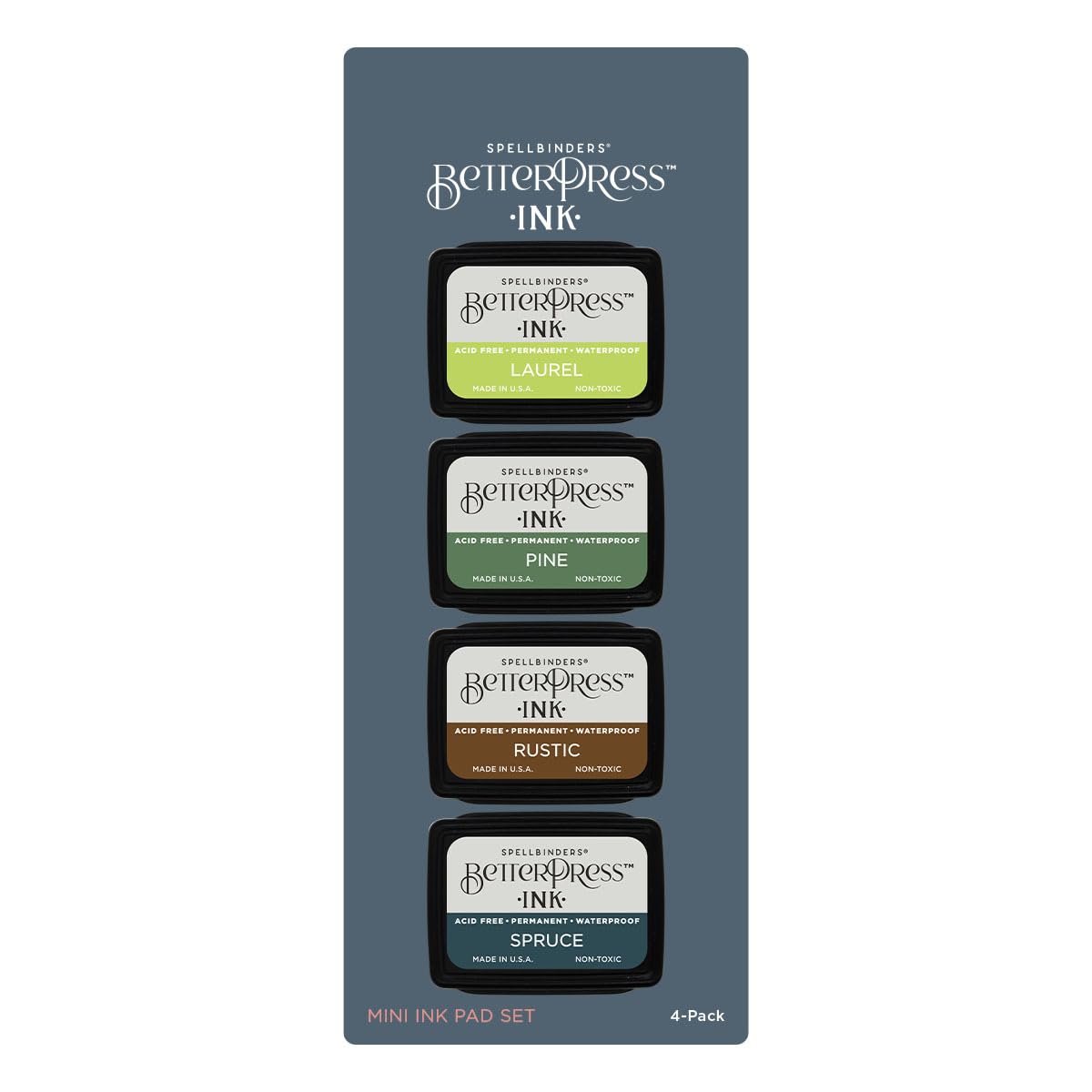 Woodlands BetterPress Ink Mini Set - 4 Pack