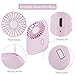 Aluan Handheld Mini Fan Powerful Small Personal Portable Speed Adjustable USB Rechargeable Eyelash Fan for Kids Girls Boys Woman Man Home Office Outdoor Travel, Pink