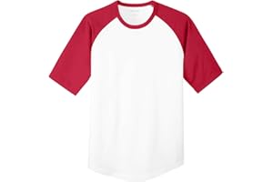 SPORT-TEK Youth Short Sleeve Colorblock Raglan Jersey | Relaxed Fit T-Shirt for Boys & Girls, Cotton Tee for Kids
