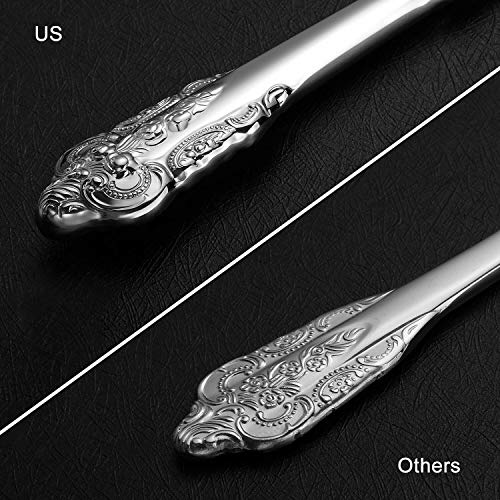 KEAWELL Baroque 16Piece 18/10 Silverware Set for 4, Mirror Finished and Dishwasher