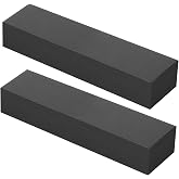 2PCS Black HDPE Plastic Block, Polyethylene Tapping Block, Polyethylene Solid Plastic Block for Machining, Flooring Home, Prototyping, Home Improvements, DIY Projects, Engineering (2" x 3" x 12")