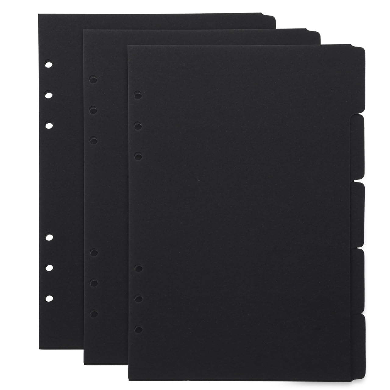 STOBOK A5 Binder Dividers with Writable Tabs 6-Hole Index Tab Separators for Loose-Leaf Organizers Office File Dividers 15 Pieces Classification Tabs for Home and Office