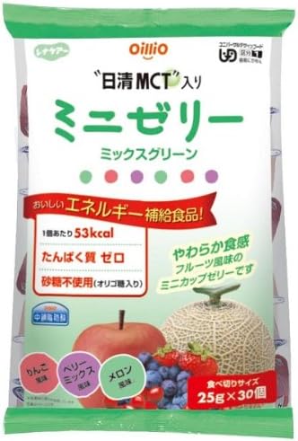 Renacare MCT mini jello mix green 30pcs (apple, berry, melon 10each)