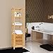 Ollieroo Bamboo Bathroom Shelf 5-Tier Multi-Functional Storage Rack Shelving Unit