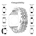 PUGO TOP Band Compatible for iwatch 38mm Series 3 2 1 40mm Series 6 5 4 SE 41mm Series 7 8 9 10 Stainless Steel iPhone Watch Strap, iWatch Bracelet for Women Men(38mm/40mm/41mm, Silver)