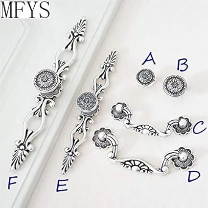 Dresser Knobs Drawer Pulls Handle Sunflower Silver Black Kitchen