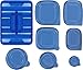 Food Storage Container (set of 54 pcs) - Blue - BPA Free - Reusable - Environment Friendly - Multipurpose Use for Home Kitchen or Restaurant - by Utopia Kitchen