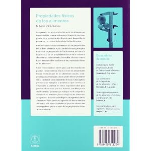 PROPIEDADES FISICAS DE LOS ALIMENTOS (Spanish Edition)