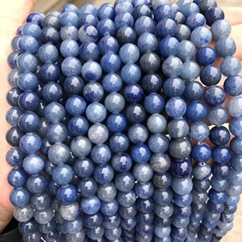 Nature Stone Blue Aventurine Beads for Jewelry Making DIY Bracelet Necklace(8MM)
