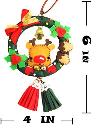 Car Ornament, Home Decoration Christmas Elk DIY Material Handmade Package