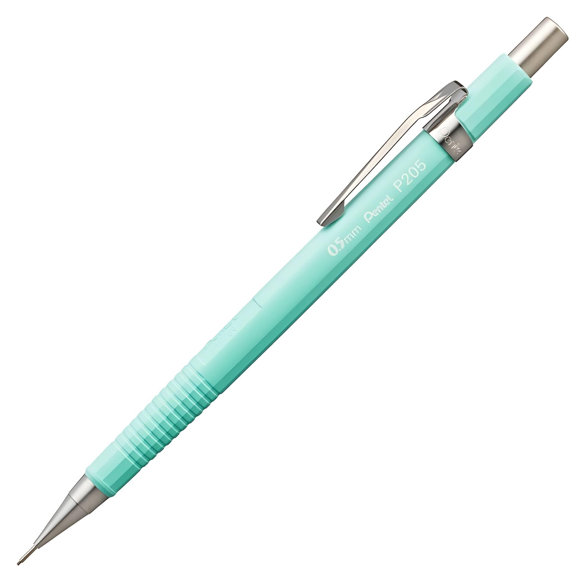Pentel P205-97D Mechanical Automatic Pencil - Pastel Floral Range - Green Bud (Pastel Green) - Single