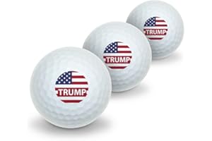 GRAPHICS & MORE President Trump American Flag Novelty Golf Balls 3 Pack