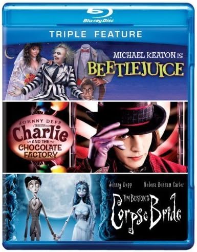 Triple Feature (Beetlejuice / Charlie and the Chocolate Factory / Corpse Bride) [Blu-ray] by Warner Home Video by Tim Burton