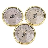 LINNSZ 3 in 1 Air Pressure Gauge Thermometer