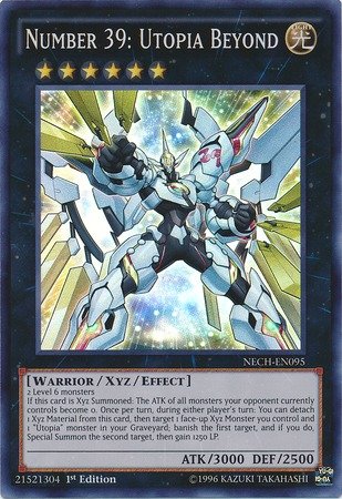 Yu-Gi-Oh! - Number 39: Utopia Beyond (NECH-EN095) - The New Challengers - 1st Edition - Super Rare