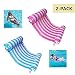 AIWAN LEZHI 2-Pack(Pink,Blue) Premium Swimming Pool Float Hammock, Comfortable Inflatable Swimming Pools Lounger, Water Hammock Lounge primary