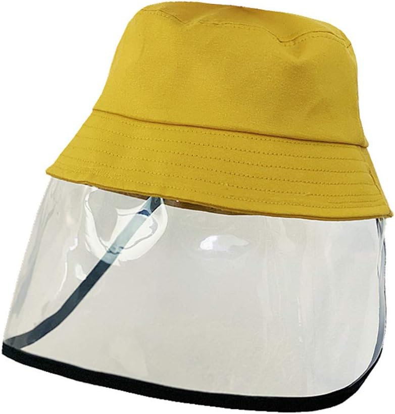 Girls Anti-Saliva Spitting Protective Hat Removeable Face Shield Boy Hat(2-4kid)