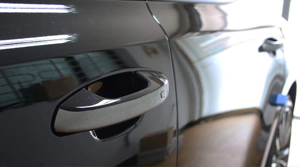 Zenocide Silver 4Pcs Exterior Door Catch Handle Panel Decal Sticker for Kia Stinger 2018