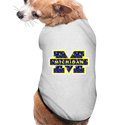 Michigan Wolverines Logo Summer Costumes, Clothing, Shirt, Vest, T-shirt, Puppy Pet Dog Cat Fashion 100% Polyester Fiber Tee Gift For Any Animal Fan Lovers