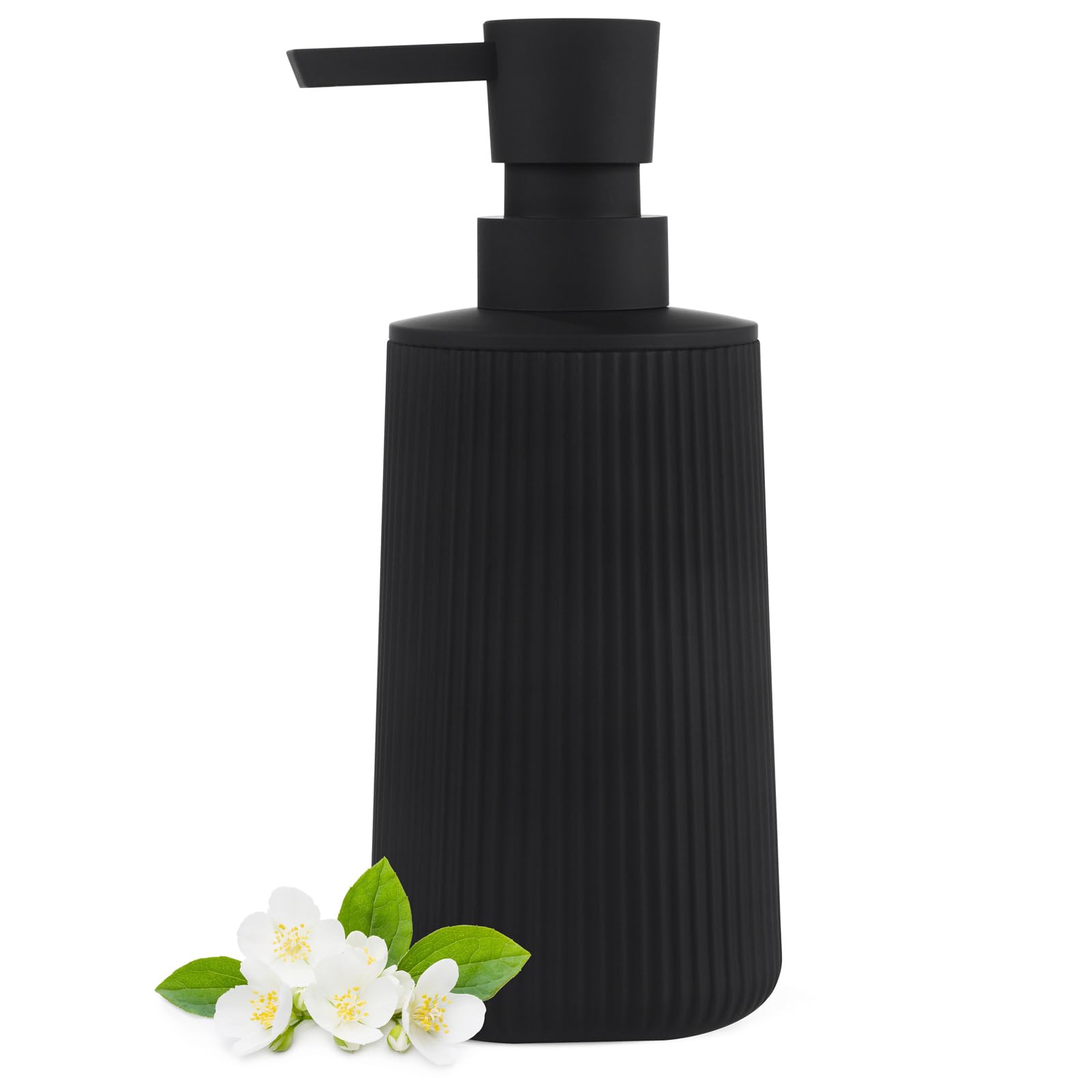 Hand Soap Dispenser, Black Soap Dispenser Bathroom, Refillable Washing up Liquid Soap Dispenser Kitchen (Black)