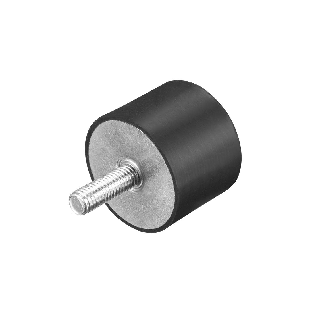 sourcing map M8 Thread Rubber Mounts,Vibration Isolators,Cylindrical Shock Absorber with Studs 40mm x 30mm