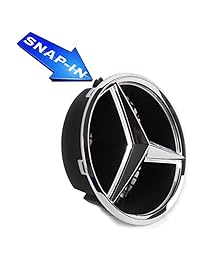 Emblema LED JetStyle, insignia para parte delantera del auto. Estrella para capó con iluminación DRL, luz blanca. Iluminador de conducción, Cromado