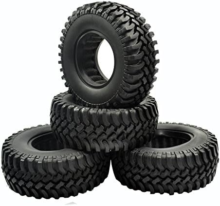 4pcs 100MM Rock Crawler Tires Tyre for 1/10 RC Off-Road Car D90 D110 AXIAL SCX10 1.9 Inch Wheel Rim
