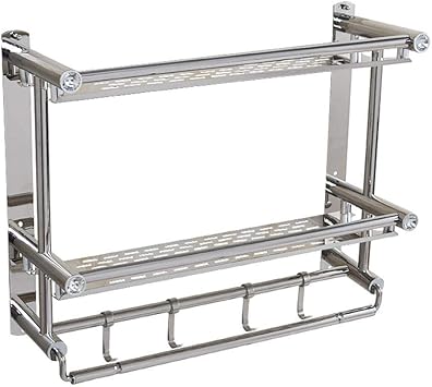 Barra de toalla de baño de acero inoxidable para colgar en la pared de