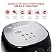 Elite Platinum EAF-05 Electric Digital Hot Air Fryer Oil-Less Healthy Cooker, Timer & Temperature Controls, PFOA/PTFE Free, 1400-Watts with Recipes, 3.2 Quart, Black