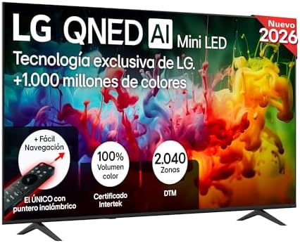 85QNED72B6A - Smart TV QNED MiniLED AI 85" 4K Sin Reflejos 94%, 2026