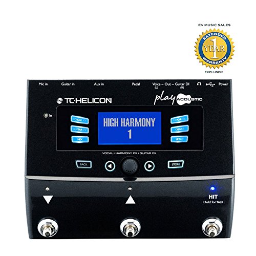 TC-Helicon Play Acoustic Guitar & Vocal Digital Multi-effect Pedal with 1 Year Free Extended Warranty
